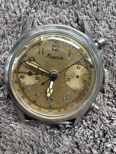 Minerva cronografo vintage - minerva,